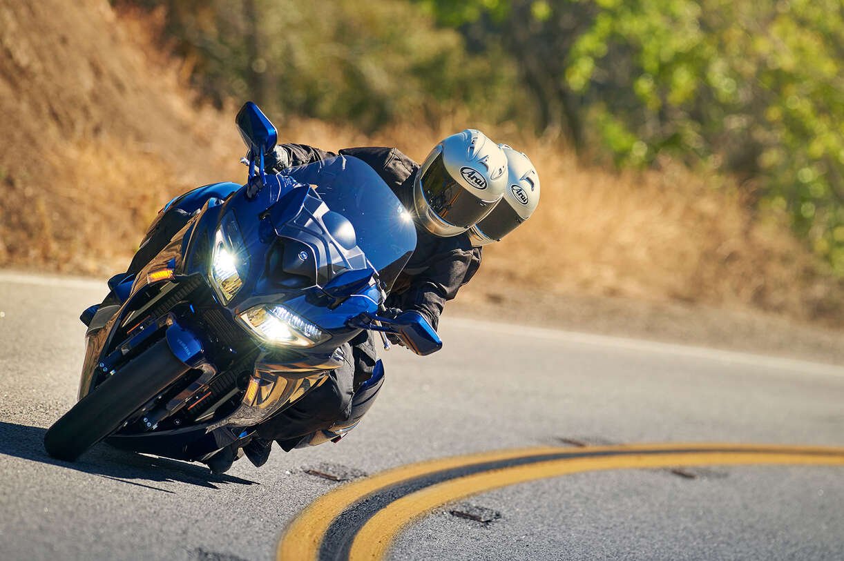 Yamaha FJR 1300 on road